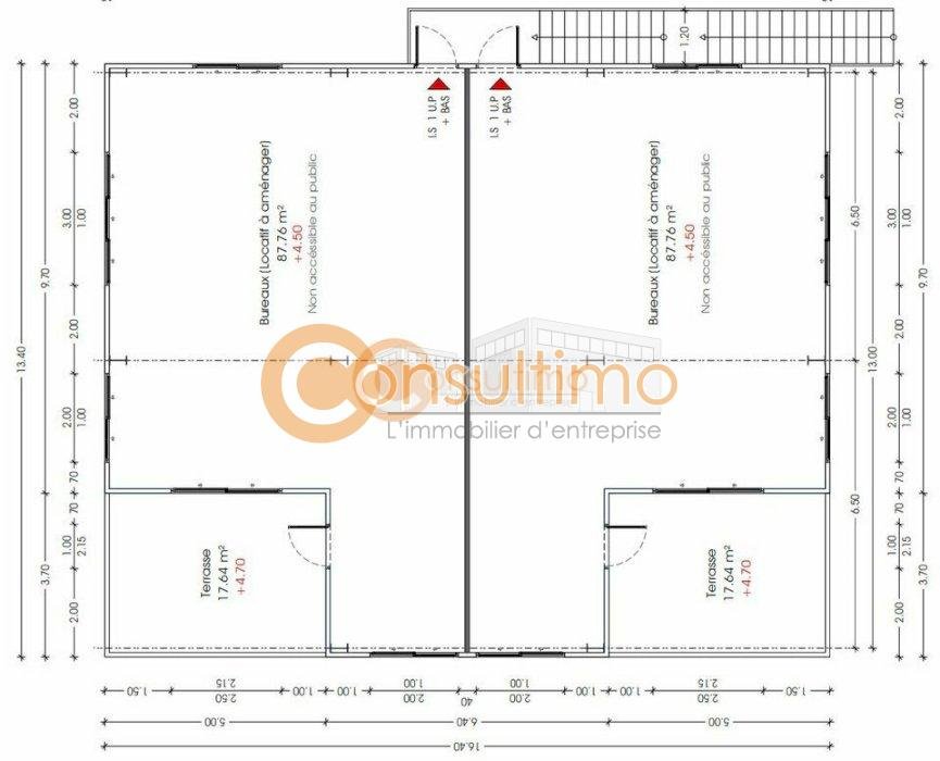 Bureau à louer 88 m² - Biganos